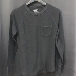 Black Pocketed Thermal T Shirt